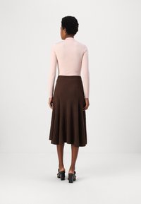 pure cashmere FLARED SKIRT - sukňa v tvare A - dry lotus