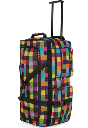 MIT 3 ROLLEN 80 LITER - Wheeled suitcase - neon square