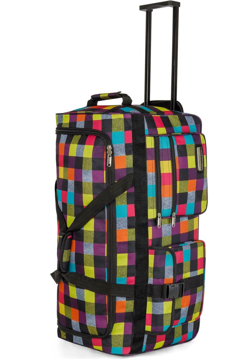 Normani MIT 3 ROLLEN 80 LITER - Wheeled suitcase - neon square