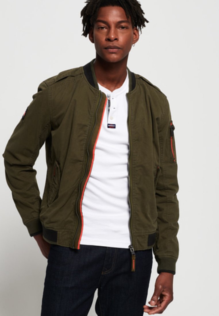 superdry bomber jacket green