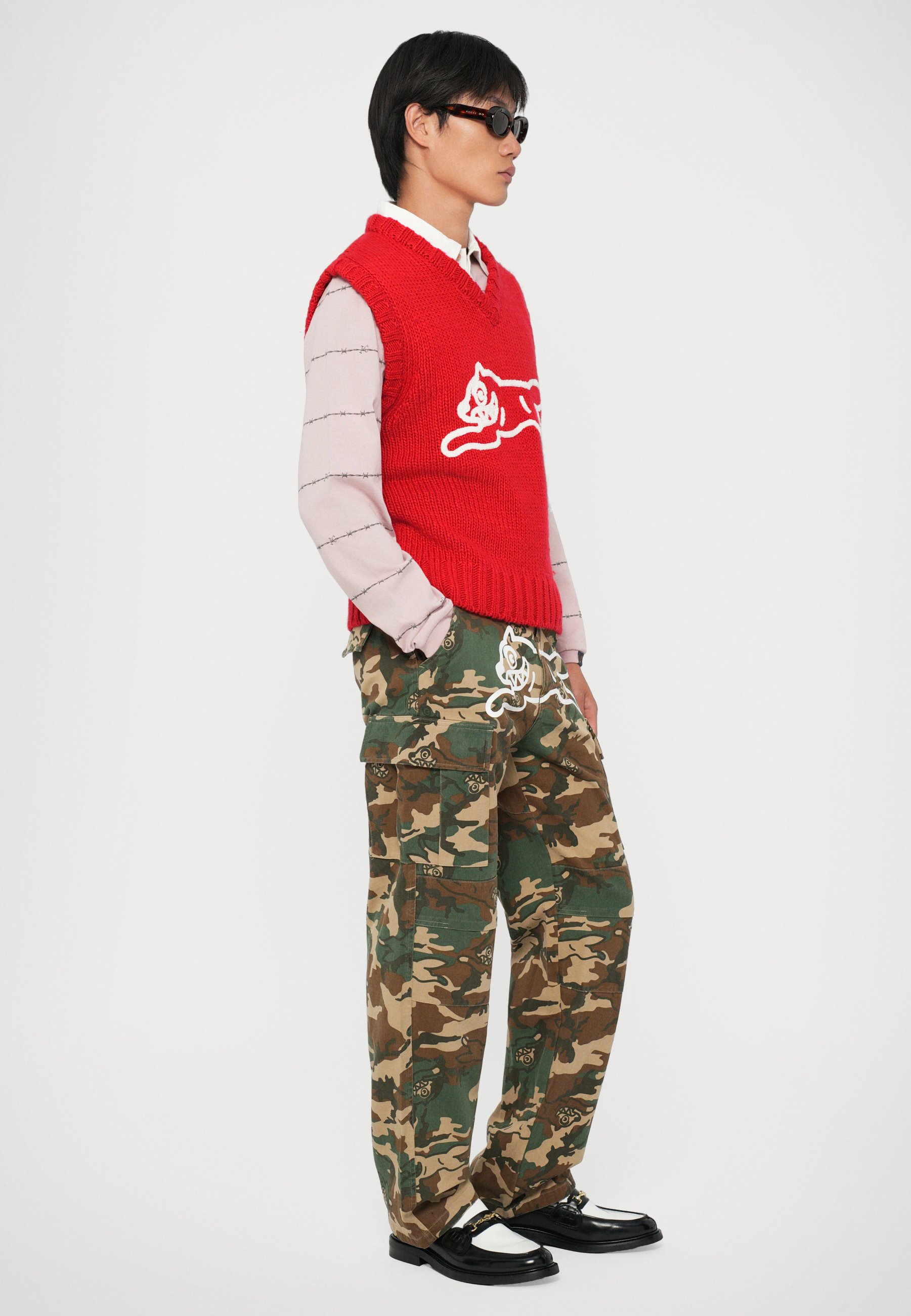 Icecream RUNNING DOG CAMO PANT - Cargo trousers - green - Zalando