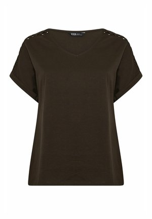 Yours Clothing, - T-shirt z nadrukiem