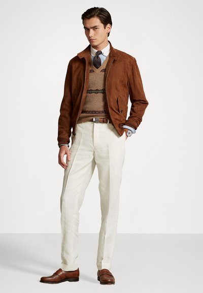 Polo Ralph Lauren LINEN SUIT TROUSER - Bukse - cream