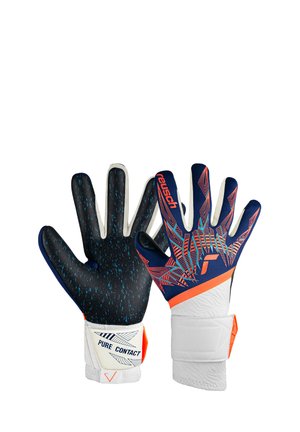 Torwarthandschuh - premi blu/electr oran/blc