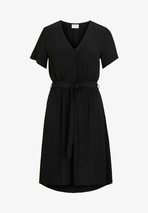 WICKELKLEID KURZÄRMELIGES - Vestido informal - black