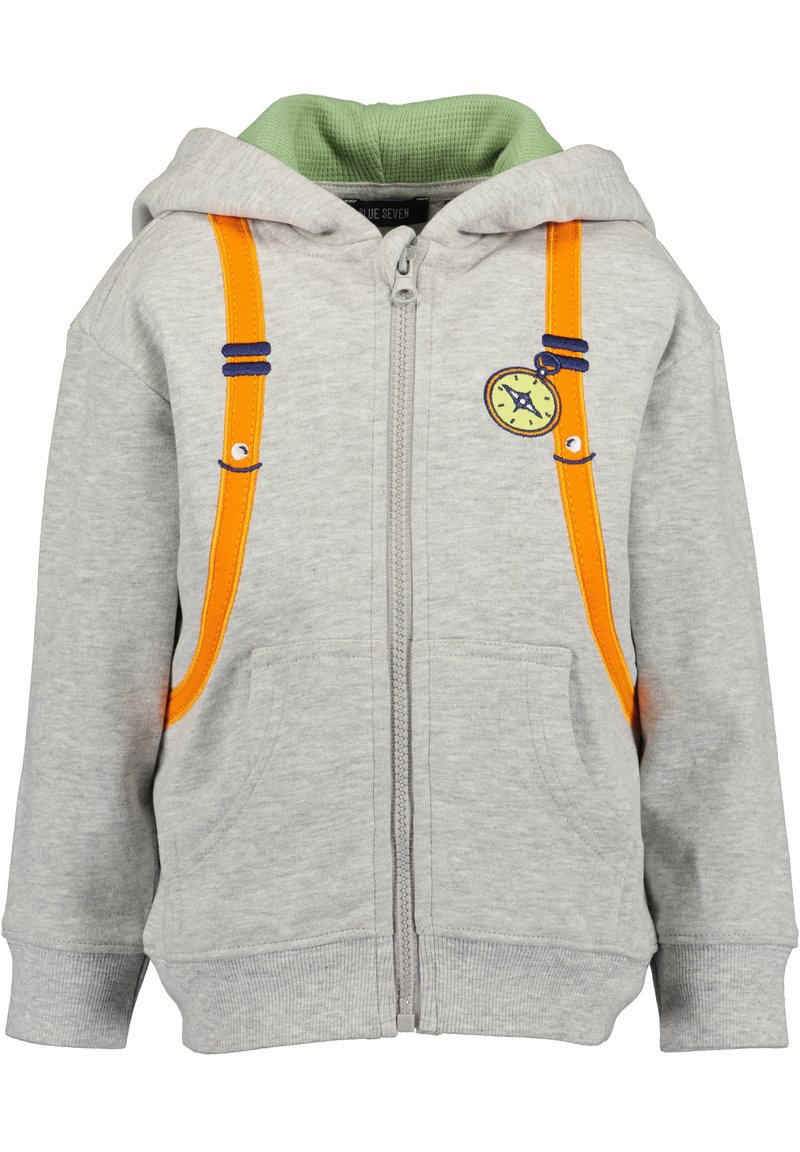 Blue Seven Felpa con zip - grau