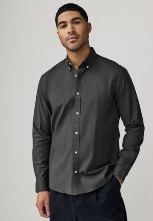 Next, REGULAR FIT - STRETCH OXFORD LONG SLEEVE - Shirt - charcoal grey