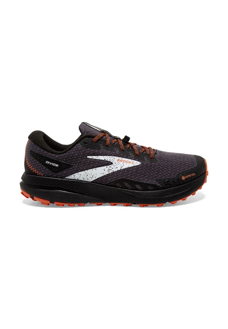 Brooks DIVIDE 4 GTX Trail hardloopschoenen black firecracker/blue/zwart Zalando.nl
