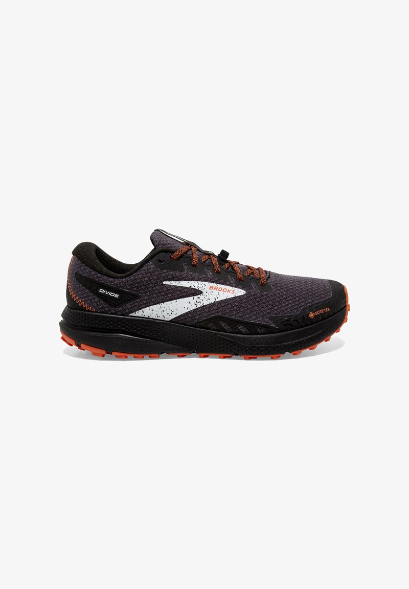 Brooks DIVIDE 4 GTX Trail Running Shoes Black Firecracker blue Brooks divide 4 gtx trail running shoes black firecracker blue
