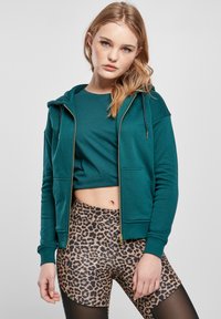 Urban Classics HOODY - Majica s kapuljačom i patentnim zatvaračem - jasper
