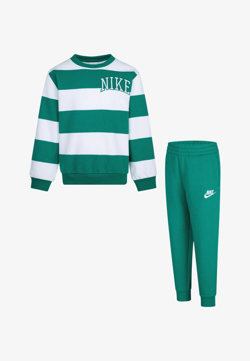 Nike Sportswear CLUB STRIPE CREW UNISEX SET - Spodnji deli trenirk - malachite