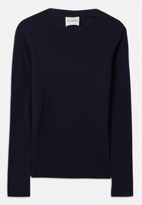 CREW NECK LONG SLEEVE - Tops ar garām piedurknēm - dark night