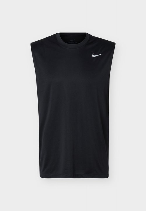 Nike TEE FLEX - Top - black/matte silver-coloured — photo 5