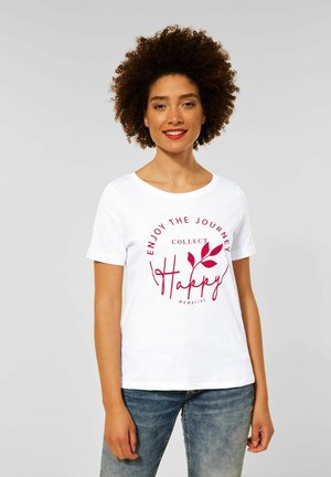 Print T-shirt - weiß