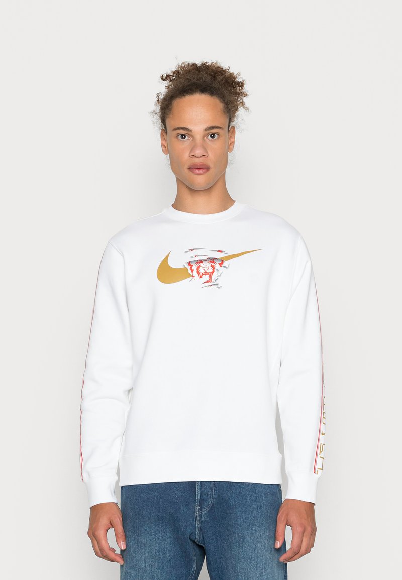 Nike Sportswear CREW FLEECE Sweatshirt white/weiß Zalando.at
