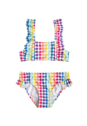 SET PLAID RUFFLE - Bikini - green