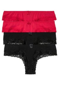 bonprix 4ER PACK - Slip - schwarz