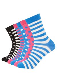Unselected, multicolour (stripes & dots dark 10)