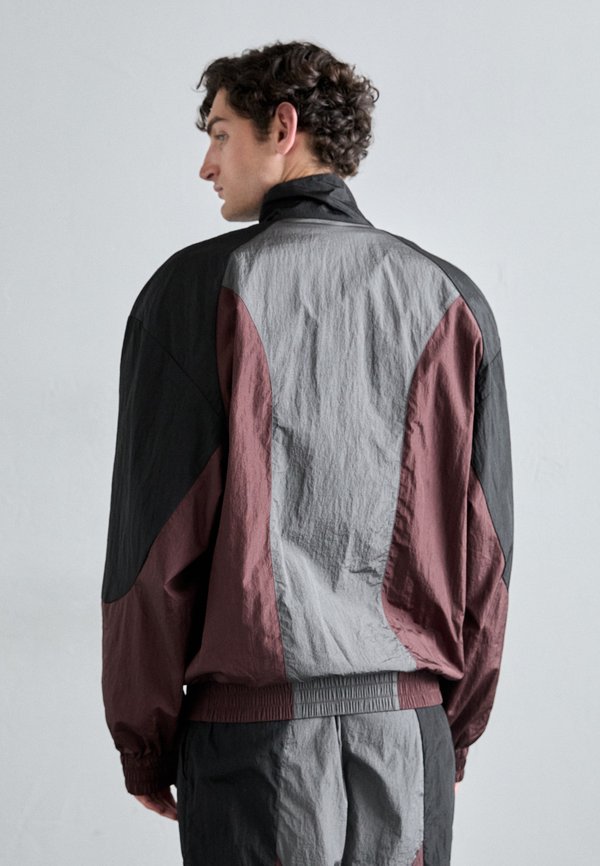 COLOR BLOCK OVERSIZED JACKET - Summer jacket - bordeaux3