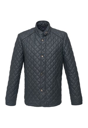 Pierre Cardin, LEDERJACKE - Veste en cuir - dark blue - dunkelblau