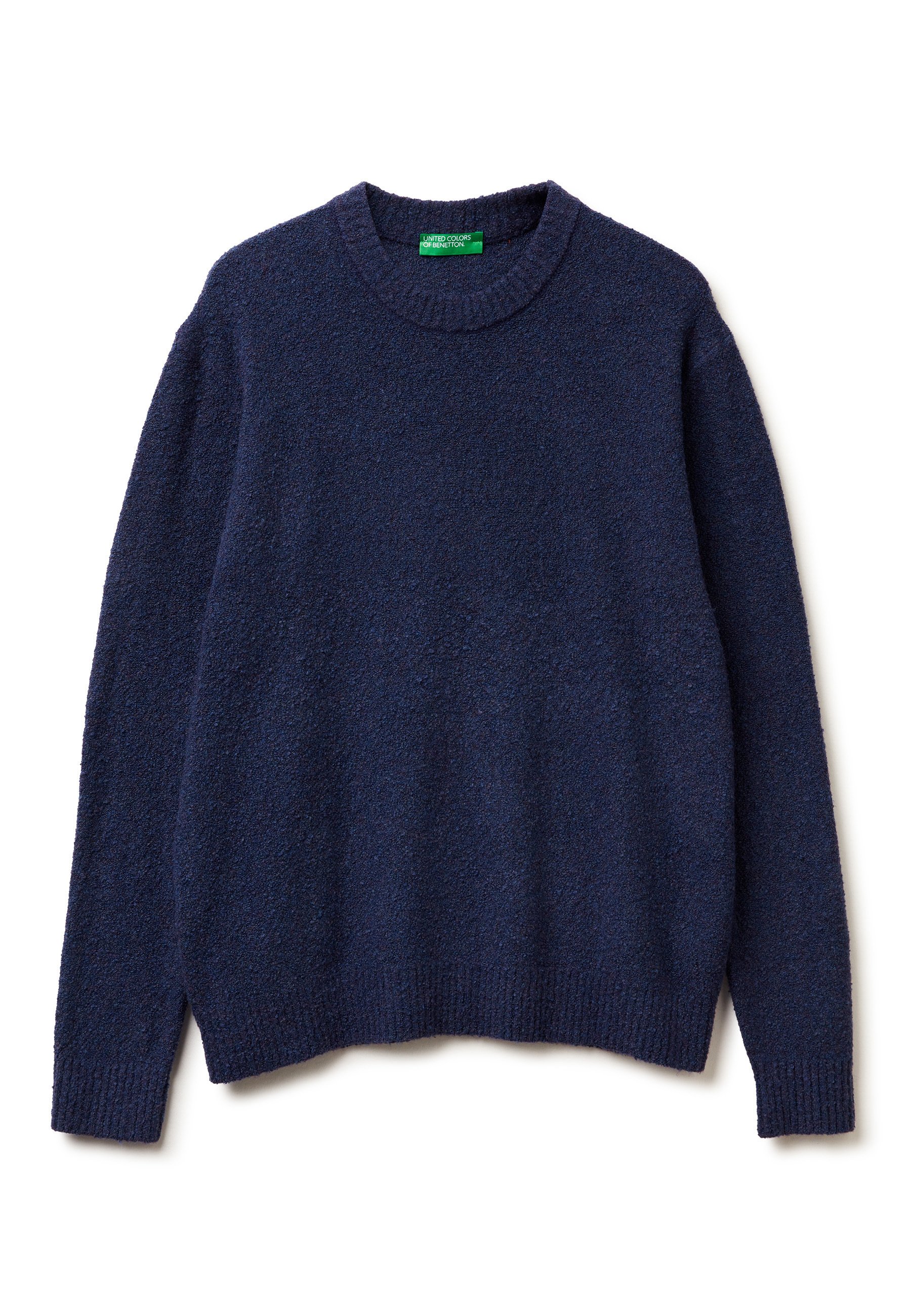 Crew Neck Benetton Wollen Trui Merino Wol Benetton Trui Dames Wol