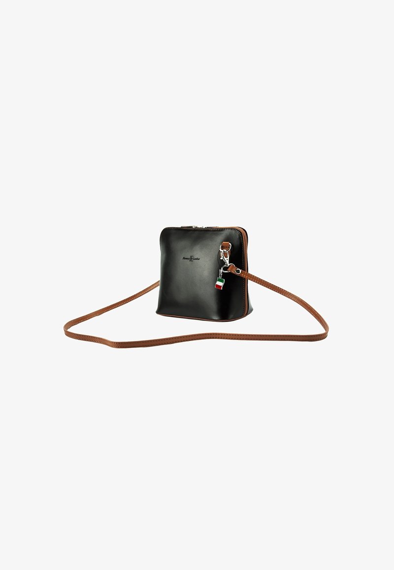 DrachenLeder Cross body bag - schwarz braun