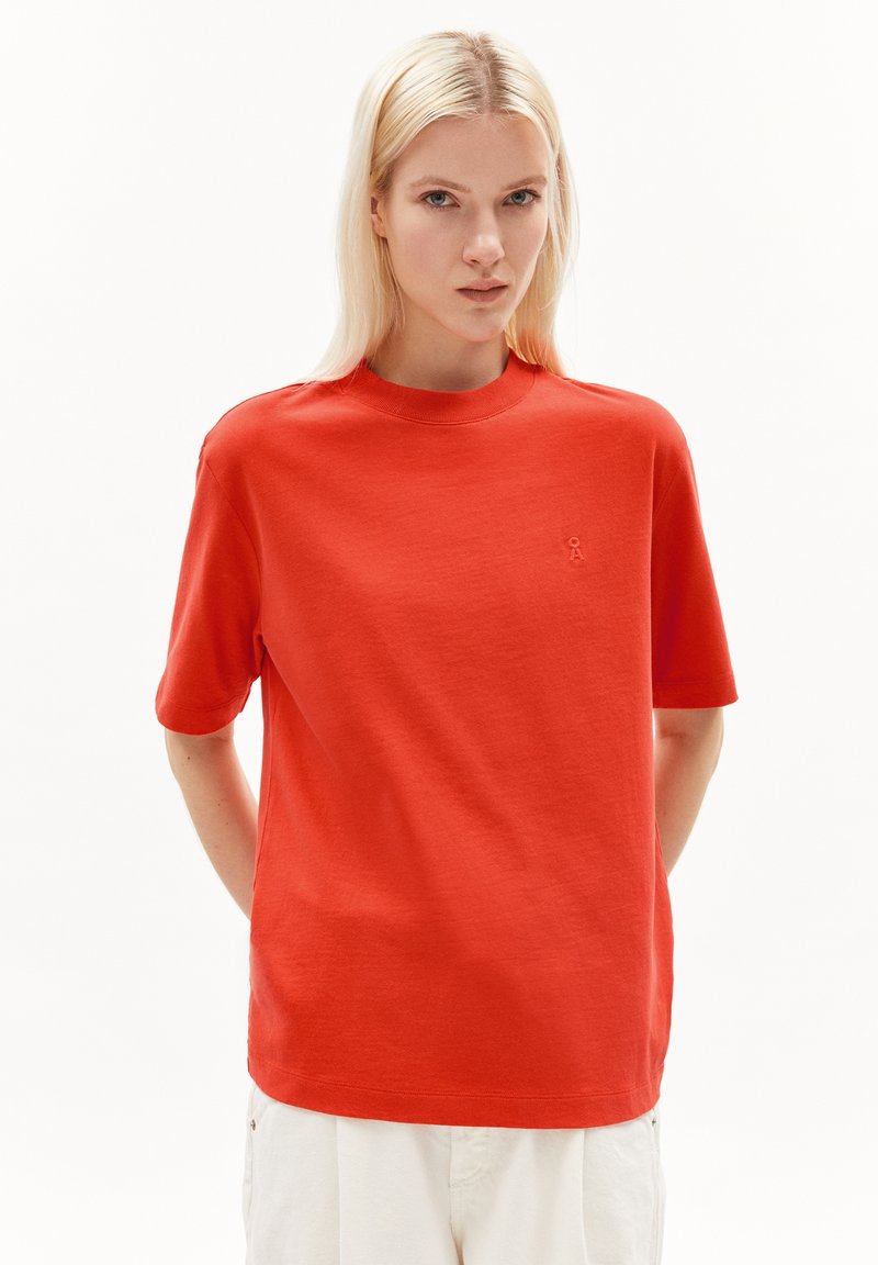 ARMEDANGELS TARJAA - T-Shirt basic - poppy red