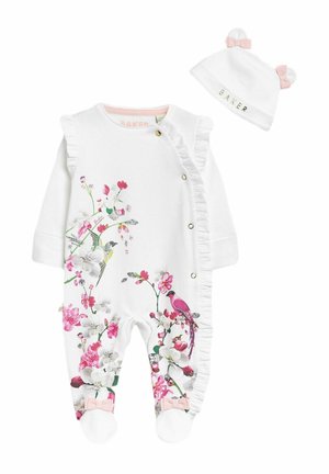 FLORAL FRILL DETAIL - REGULAR FIT - Nattdräkt - white