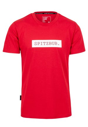 Spitzbub UDO - Print T-shirt - rot