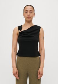 Vero Moda Petite - VMALLISON WATERFALL - Viršus - black Miniatiūros vaizdas 1