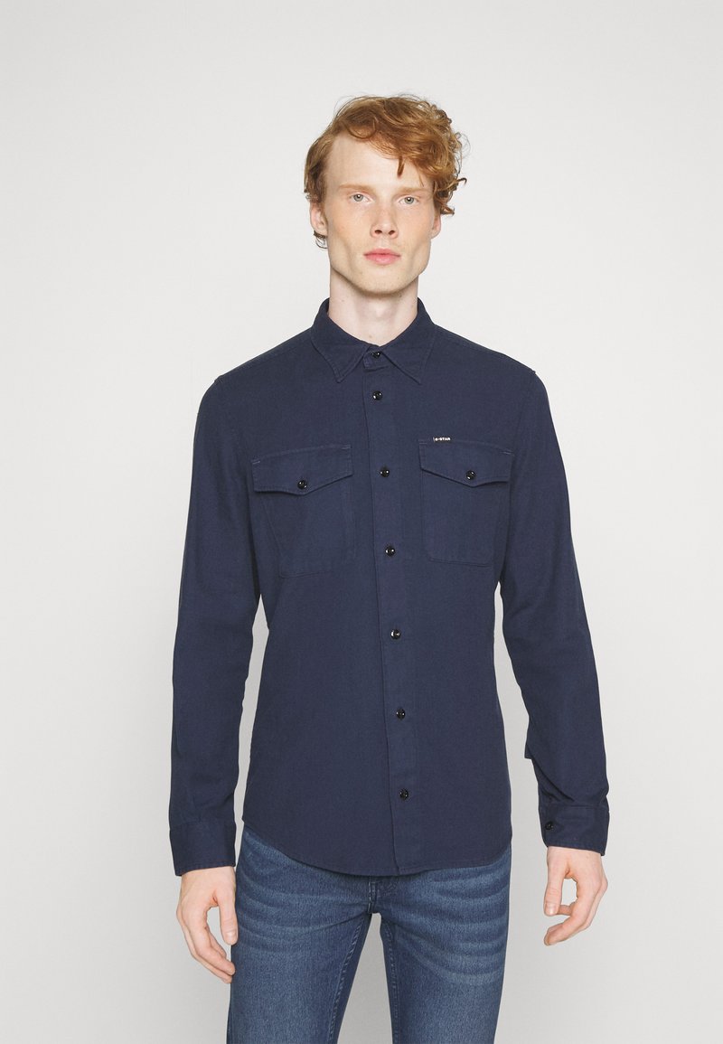 G-Star RAW Marine Slim overhemd, Grijs (Gs Grey Gd D19751-d454-c496), XXL