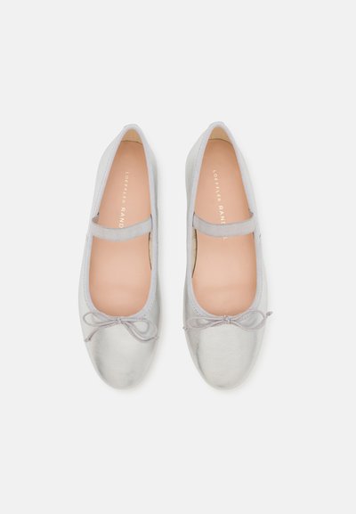 Loeffler Randall LEONIE SOFT BALLET FLAT - Ballerine con cinturino - silver
