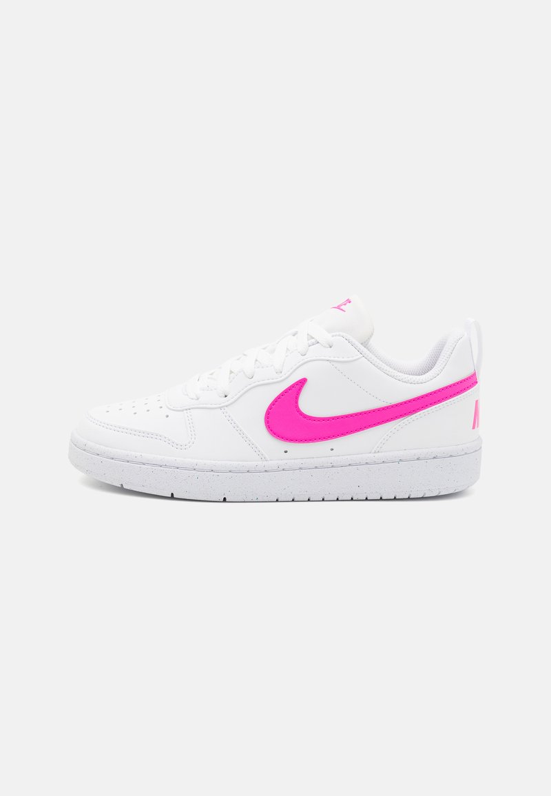 Nike Sportswear COURT BOROUGH LOW RECRAFT - Sportcipő - white/laser fuchsia