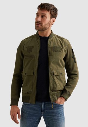 HYBRID MIT FLIGHT POCKET - Lahka jakna - ivy green