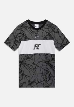 DF UNISEX - T-shirt de sport - iron grey/white/black
