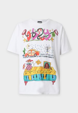Obey Clothing, TAXI - Тениска с щампа - white