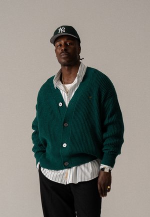 BLKVIS LOGO CARDIGAN - Gilet - bottle green
