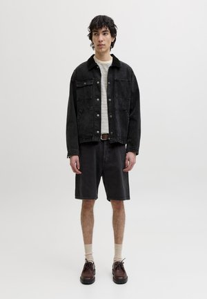 Jack & Jones JJITONY JJORG - Short en jean - black denim/blue denim