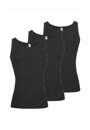 3ER PACK - Unterhemd/-shirt - schwarz