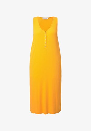 Studio Untold, MIDI ÄRMELLOSER STRAIGHT SHAPE - Jerseyjurk - mandarin