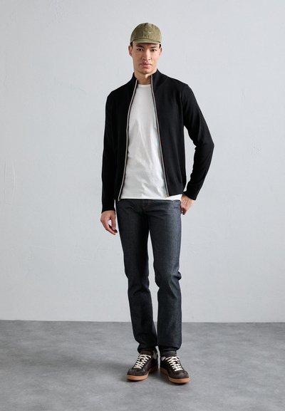 Paul Smith CARDIGAN ZIP THRU - Kardiganas - black