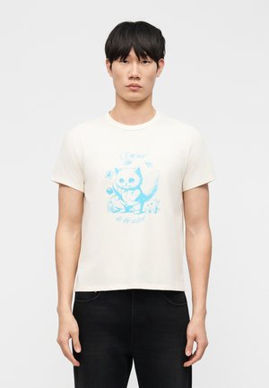 T-shirt print - beige