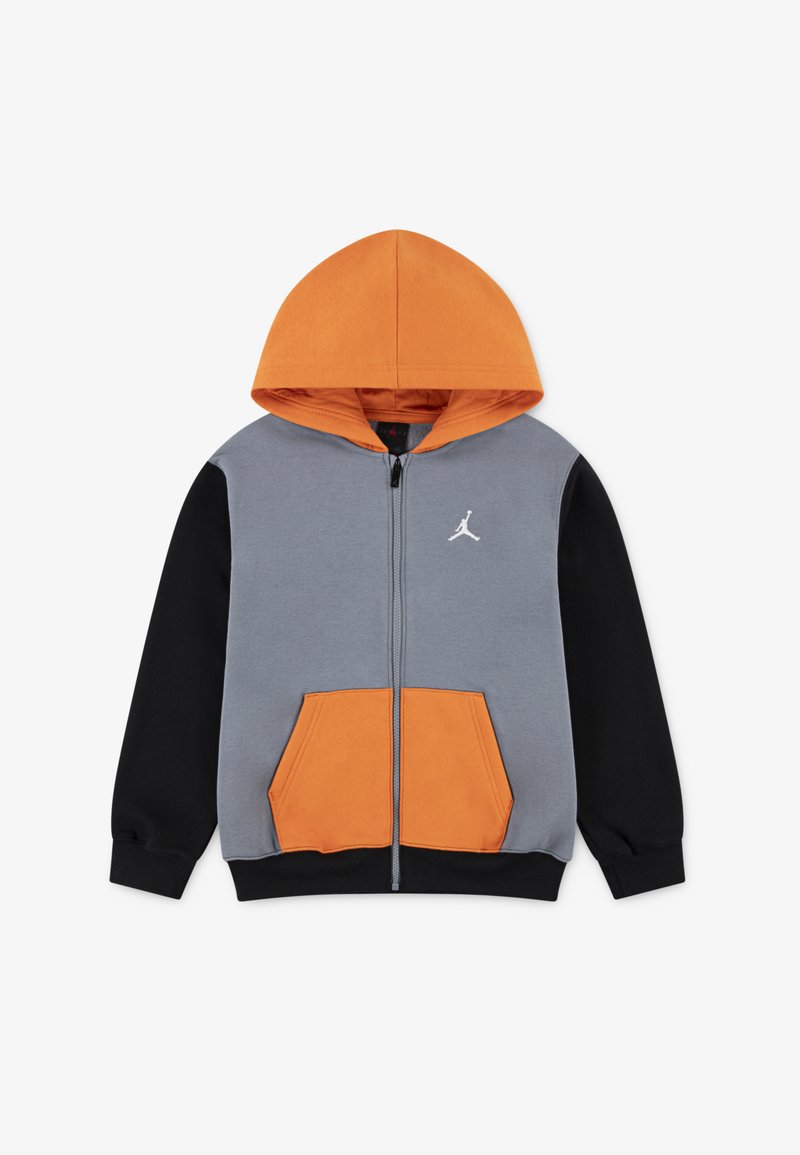 Jordan Majica s kapuljačom i patentnim zatvaračem - black/starfish