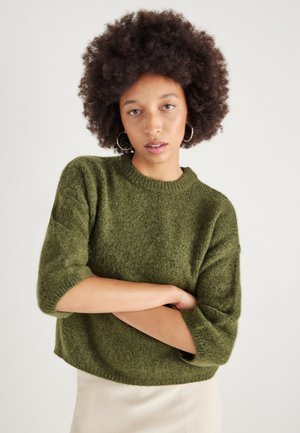SHORT SLEEVE - Džemperis - forest green