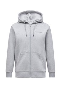 ORIGINAL SMALL LOGO - Felpa con zip - grau