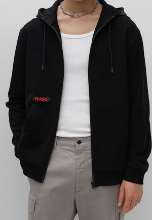 Mikina na zip - black