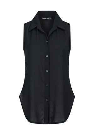 Cloud 5ive, TOP WITH BUTTON PLACKET - Débardeur - black