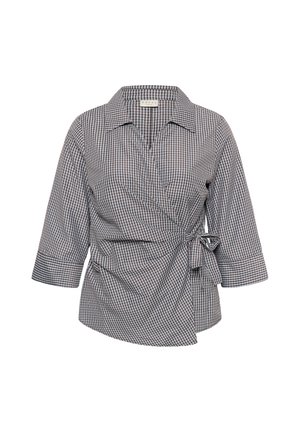 Kaffe Curve, KCNINAH WRAP - Chemisier - brown blue check