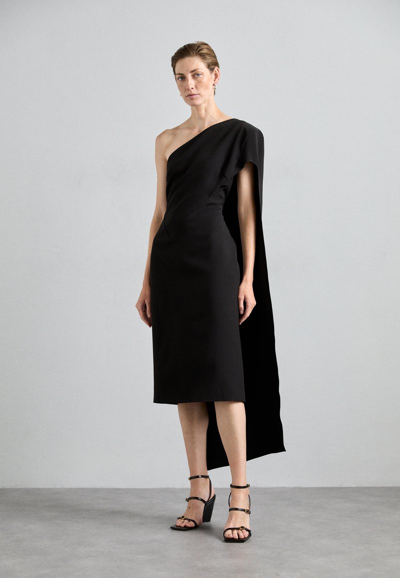Et Ochs QUINN ONE SHOULDER DRESS - Cocktail dress / Party dress - black -  Zalando