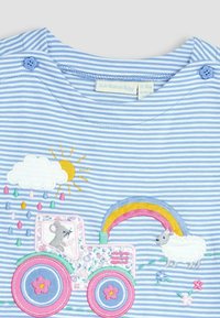 JoJo Maman Bébé BUNNY ON TRACTO REGULAR FIT - Triko s potiskem - lilac purple bunny on tractor